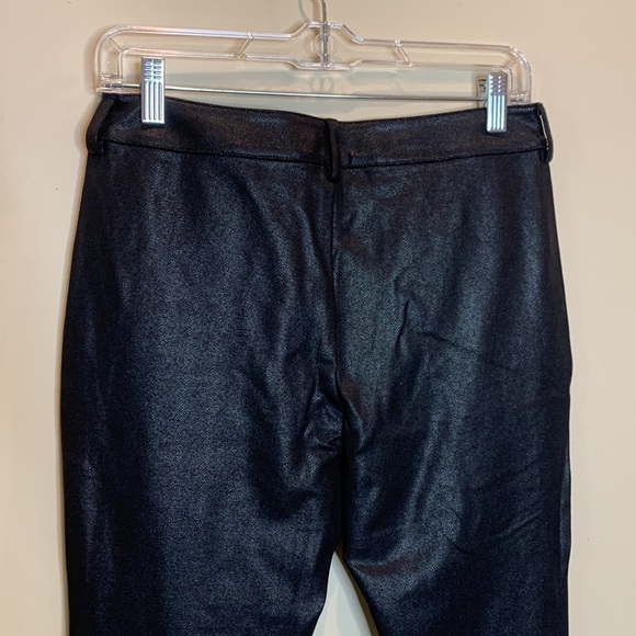 NYDJ black faux leather ponte leggings - Picture 3 of 8